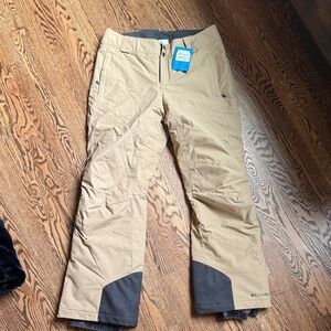Columbia Beige and Charcoal Winter Pants